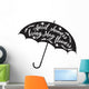 April-showers Bring May-flowers Umbrella Wall Decal