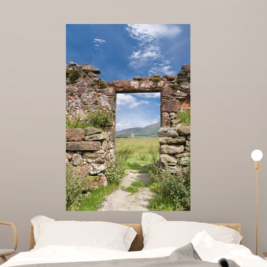Ruined Doorway Wall Mural