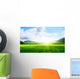 Green Field and Mountains Wall Decal