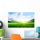Green Field and Mountains Wall Decal