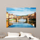 Santa Trinita bridge over the Arno River, Florence Wall Mural