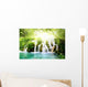 Waterfall Deep Forest Wall Decal Design 2