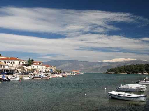 Galaxidi Town Sea-front Wall Decal