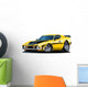 Vector Cartoon Retro Car Wall Decal