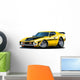 Vector Cartoon Retro Car Wall Decal