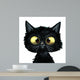 Gato Negro Ilustracion Wall Decal