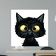 Gato Negro Ilustracion Wall Decal
