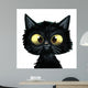 Gato Negro Ilustracion Wall Decal