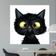 Gato Negro Ilustracion Wall Decal