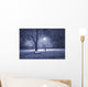Winter park at night Wall Mural
