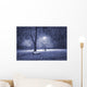 Winter park at night Wall Mural