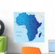 Political Map Africa Wall Mural