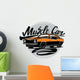 Vector Orange Muscle Car Wall Decal