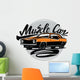 Vector Orange Muscle Car Wall Decal