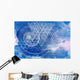 Sacred geometry symbols and elements background. Alchemy, religion, philosophy, astrology and spirituality themes. Matter, space and time. Science in Universe. Golden ratio. Wall Mural