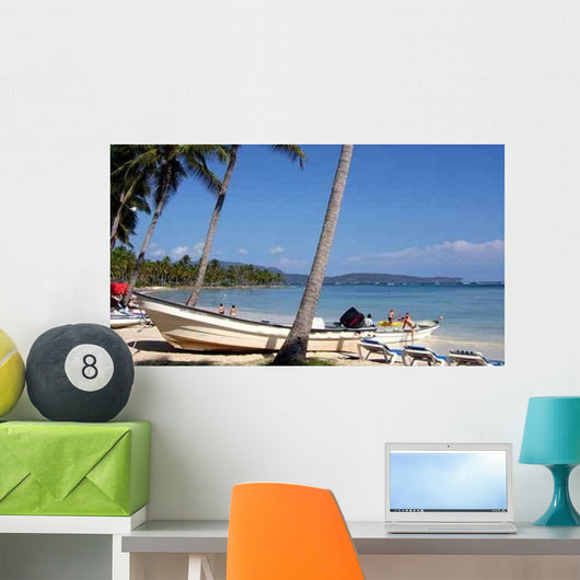 Seafront Dominican Republic Wall Decal
