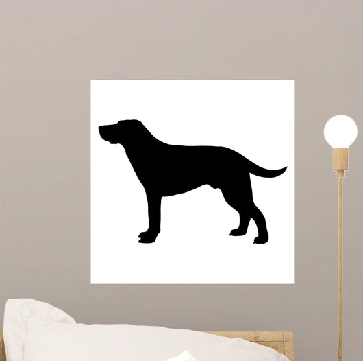 Dog Silhouette Vector Eps Wall Decal Design 2