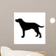 Dog Silhouette Vector Eps Wall Decal Design 2