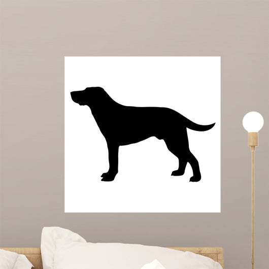 Dog Silhouette Vector Eps Wall Decal Design 2