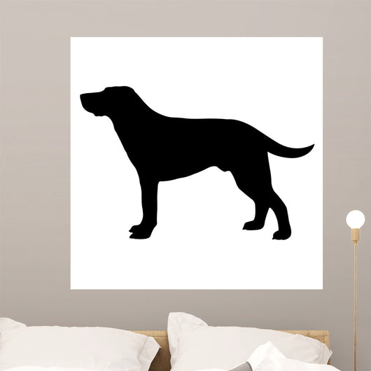Dog Silhouette Vector Eps Wall Decal Design 2