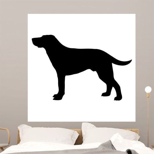 Dog Silhouette Vector Eps Wall Decal Design 2