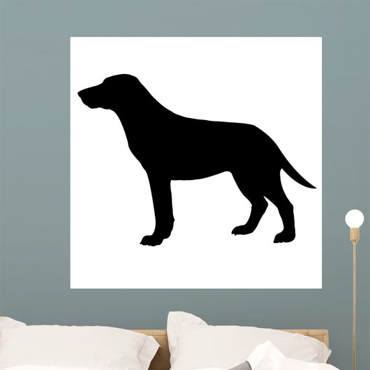 Dog Silhouette Vector Eps Wall Decal Design 1