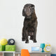 Black Sharpei Dog Wall Decal