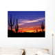 Colorful Sunset Wild West Wall Decal