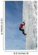 Ice Climbing Wall Mural