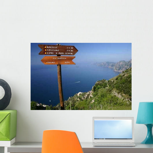 Path Gods between Amalfi Wall Decal