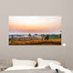 Sunrise in savanah meadow Wall Mural