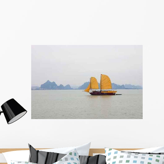 Batwing Junk Halong Bay Wall Decal