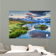 Spectacular sunrise with Matterhorn peak and Stellisee lake,Valais,Switzerland Wall Mural