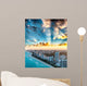 Miami Beach Sunset Aerial Wall Decal