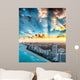 Miami Beach Sunset Aerial Wall Decal