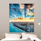 Miami Beach Sunset Aerial Wall Decal