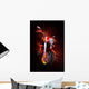 Fiery Motorcycle Wall Decal