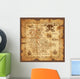 Vector Pirate Treasure Map Wall Mural