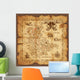 Vector Pirate Treasure Map Wall Mural
