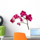 Deep Red Orchid Flowers Wall Decal
