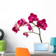 Deep Red Orchid Flowers Wall Decal