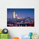 leipzig skyline at night Wall Mural