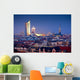 leipzig skyline at night Wall Mural