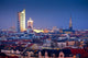 leipzig skyline at night Wall Mural
