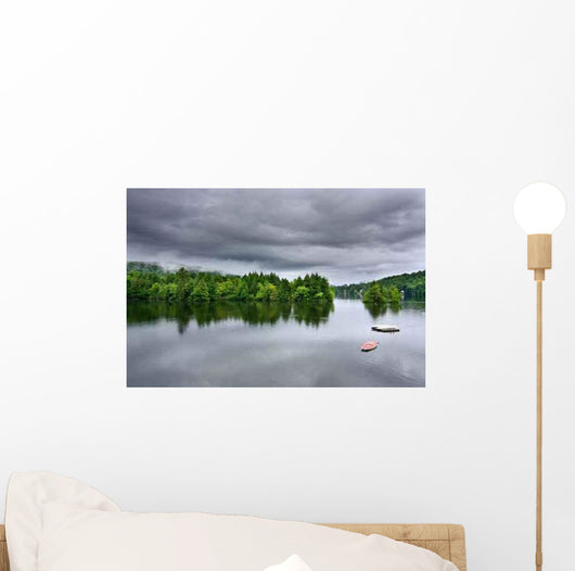 Stormy Lake Scene Wall Decal
