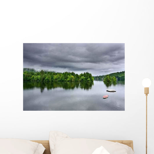 Stormy Lake Scene Wall Decal