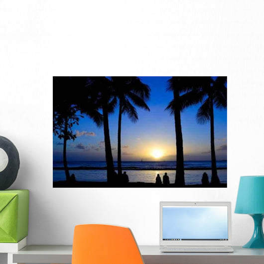 Sunset Waikiki Wall Decal