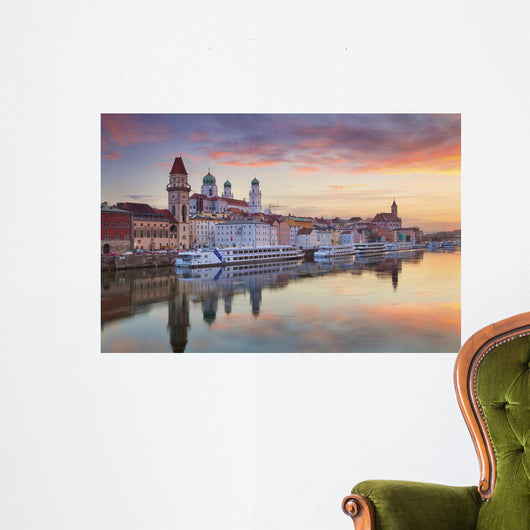 Passau Passau Skyline during Wall Decal