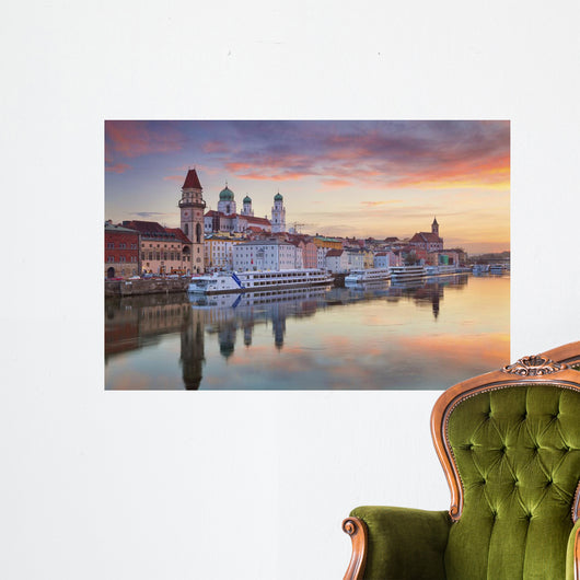 Passau Passau Skyline during Wall Decal
