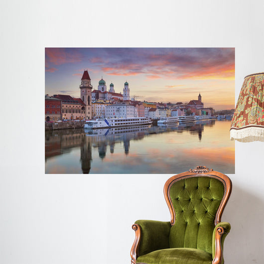 Passau Passau Skyline during Wall Decal
